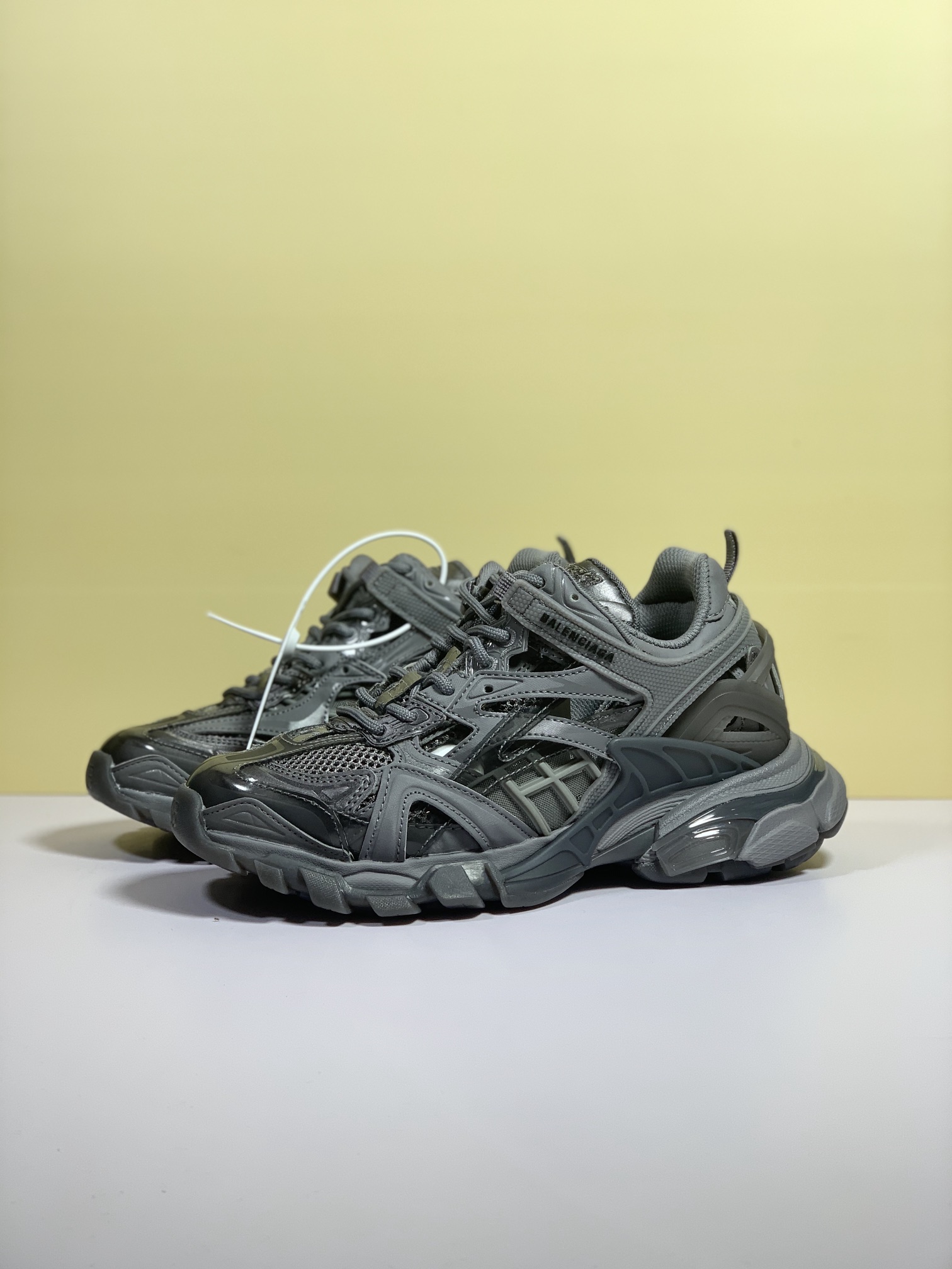 Balenciaga Track.2 Clear Sole Trainers Grey For Women - Soul Replicas