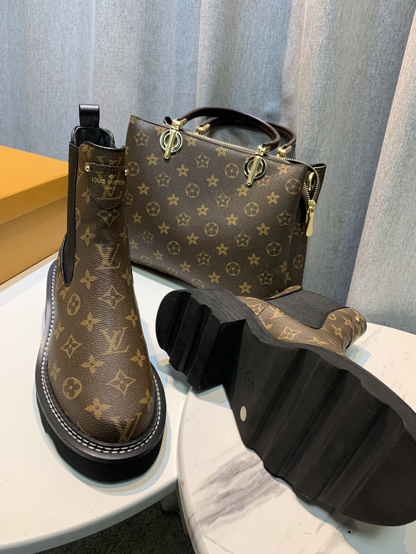 Louis Vuitton Women's LV Beaubourg Ankle Boot Brown For Women LV 1A8QCK - Soul Replicas