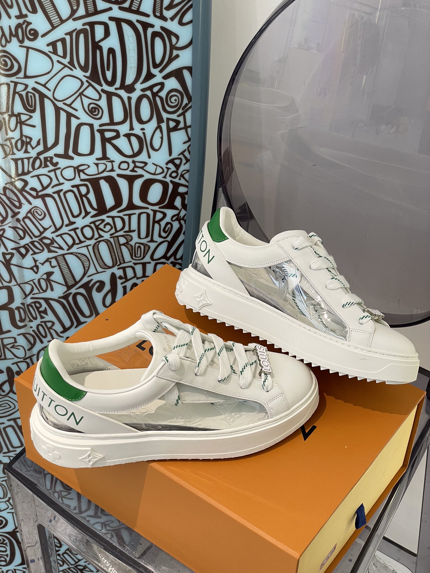 Louis Vuitton Women's Time Out Sneaker Green For Women LV - Soul Replicas