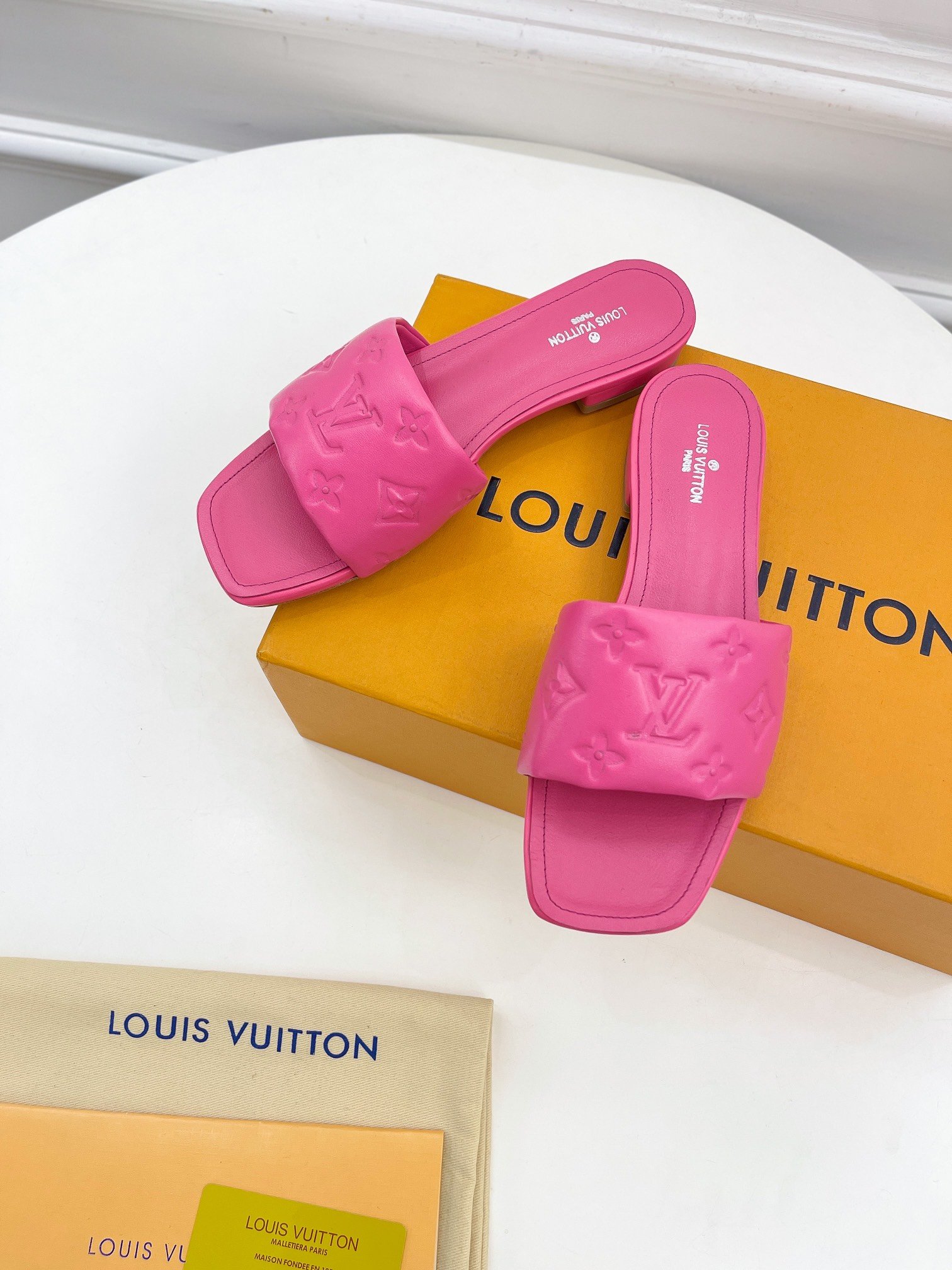 Louis Vuitton Women's Revival Flat Mule Pink For Women LV 1A9PAX - Soul Replicas