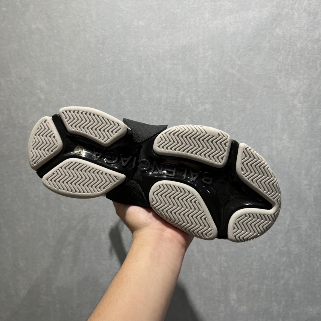 Balenciaga x Adidas Triple S Trainers Black For Women - Soul Replicas