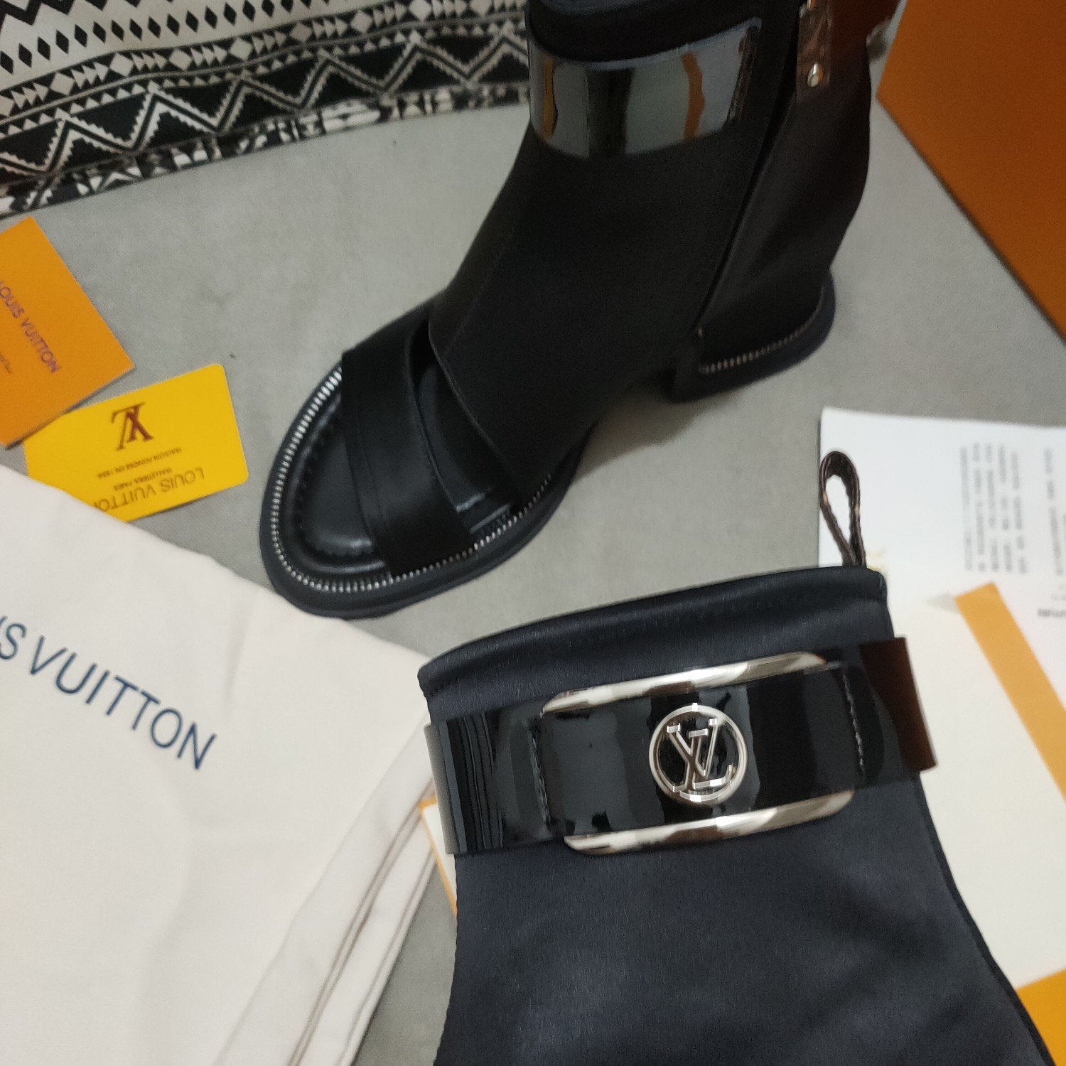 Louis Vuitton Women's Moonlight Ankle Boot Black For Women LV 1AA0H5 - Soul Replicas