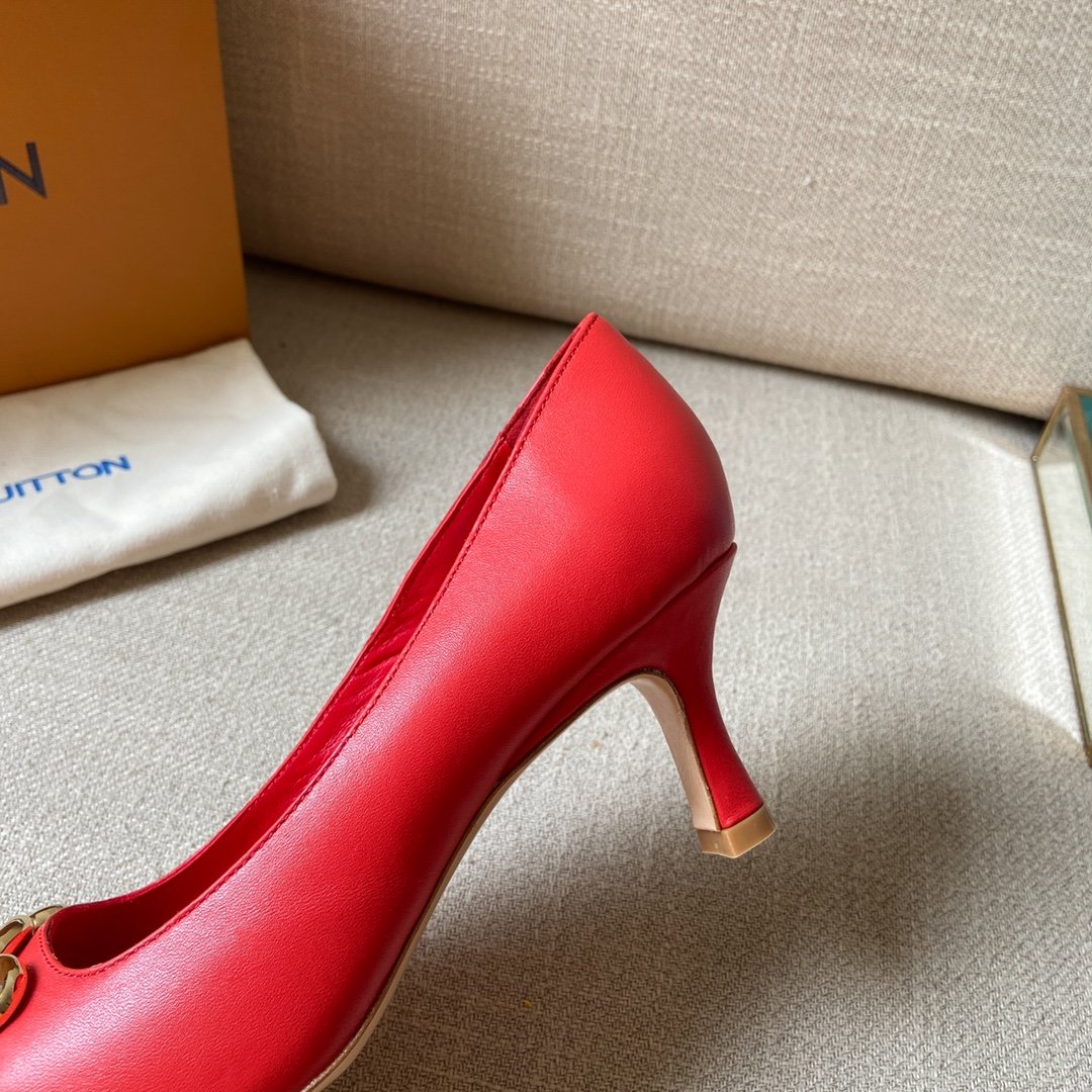 Louis Vuitton Women's Rotary Pump Red For Women LV - Soul Replicas