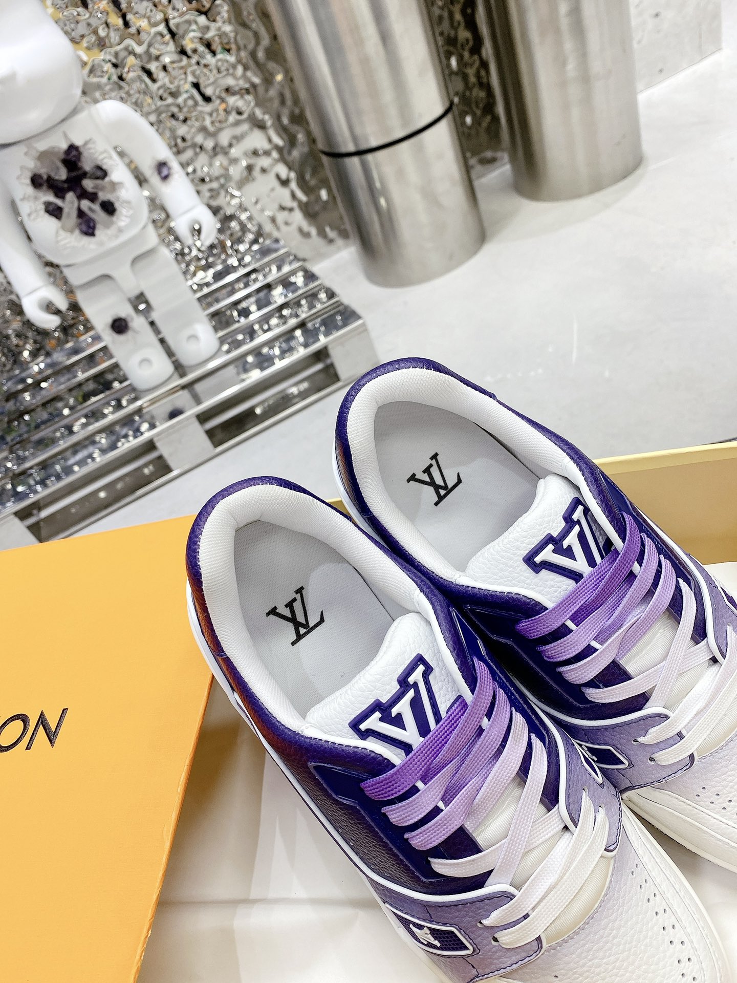 Louis Vuitton Women's LV Trainers Violet For Women LV - Soul Replicas