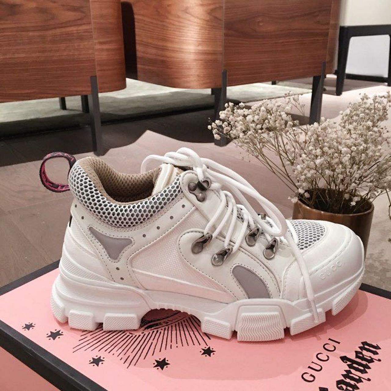 Gucci Flashtrek Gucci Sneakers White For Women Gucci - Soul Replicas