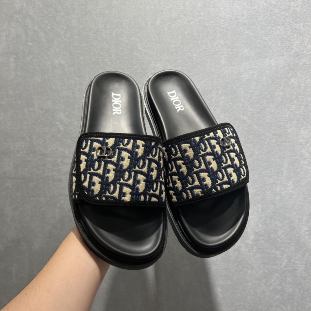Christian Dior Alpha Sandal Black/Beige For Men CD - Soul Replicas