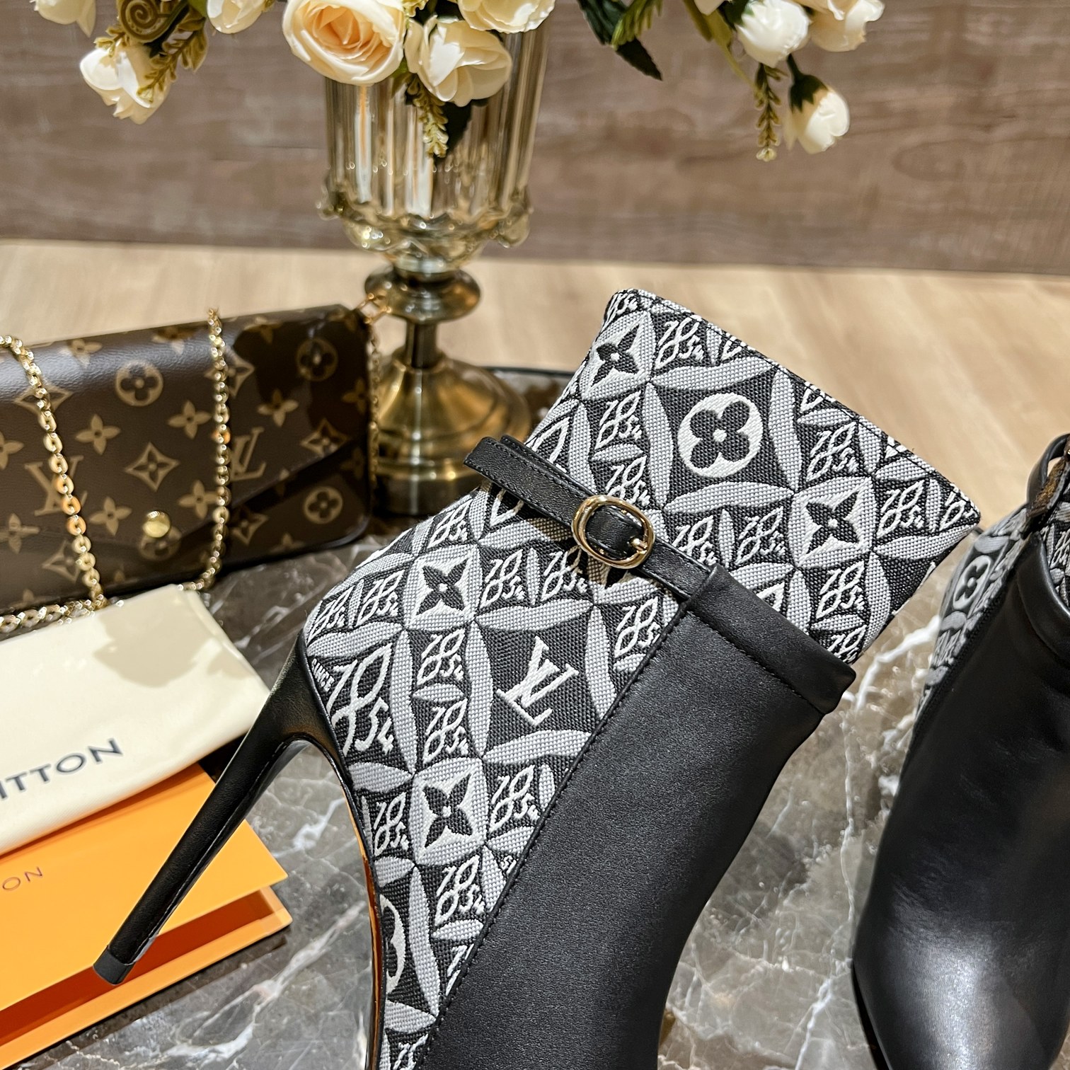 Louis Vuitton Women's Bottine Silhouette White For Women LV - Soul Replicas