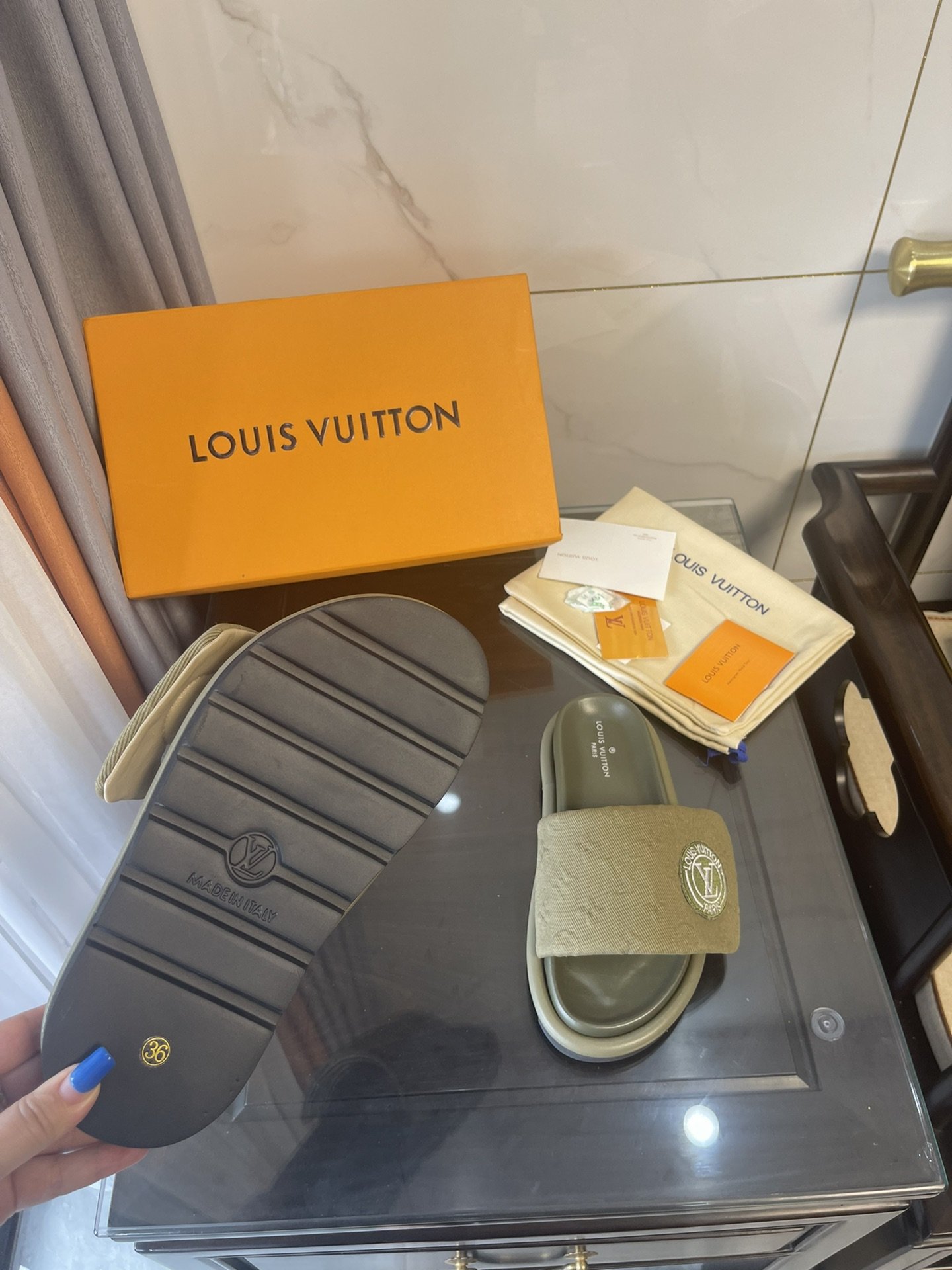 Louis Vuitton Women's Pool Pillow Comfort Mule Green For Women LV - Soul Replicas