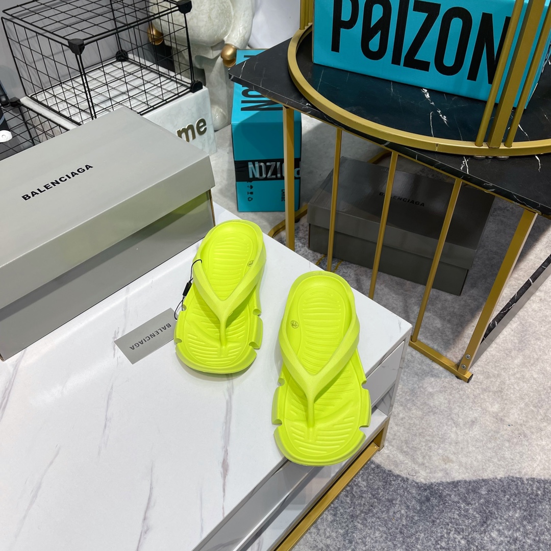Balenciaga Slide Sandal Yellow For Women - Soul Replicas