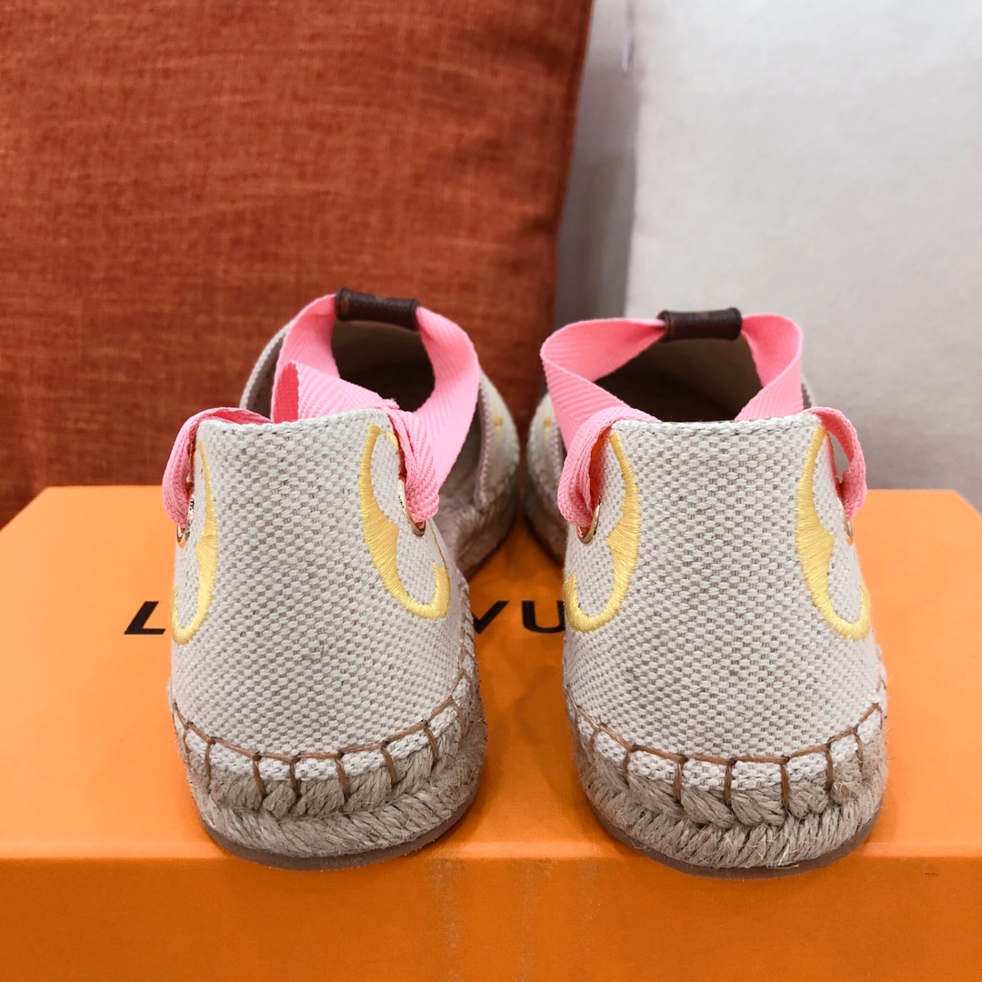 Louis Vuitton Women's Starboard Flat Espadrille Yellow For Women LV - Soul Replicas