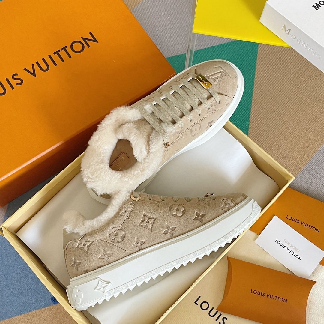 Louis Vuitton Women's Time Out Sneaker Beige For Women LV - Soul Replicas