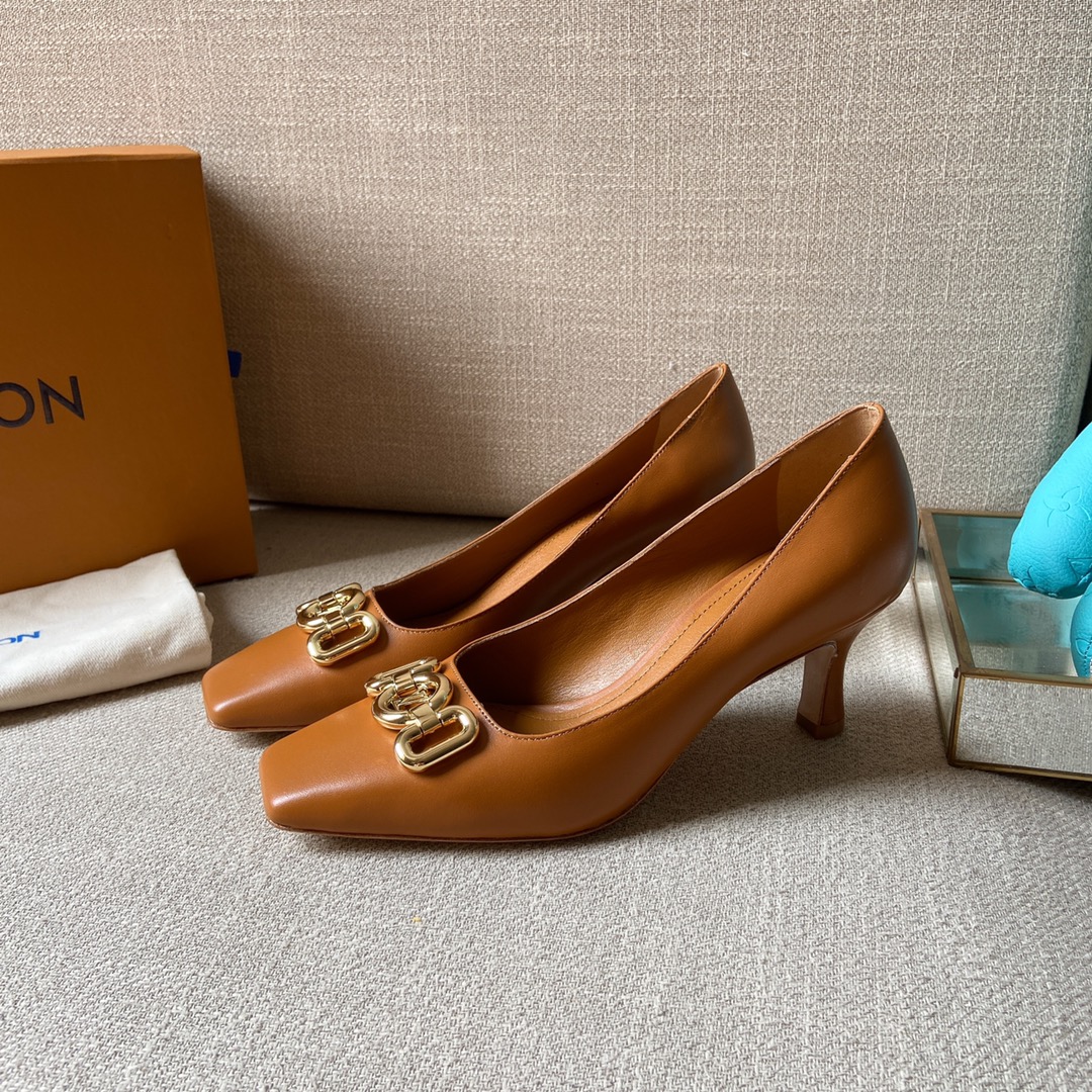 Louis Vuitton Women's Rotary Pump Brown For Women LV - Soul Replicas
