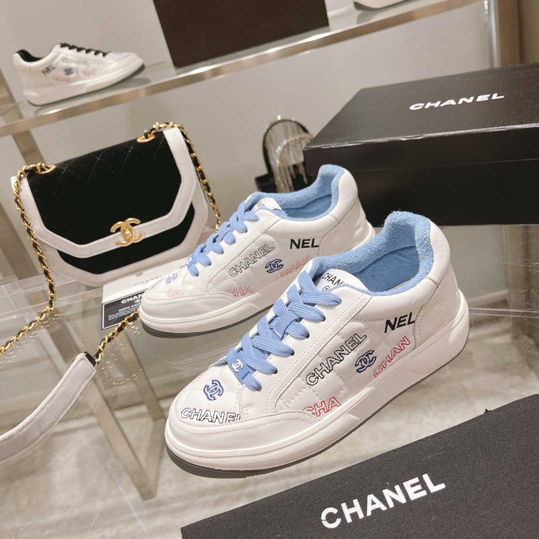 Chanel Women's Sneakers Blue For Women - Soul Replicas