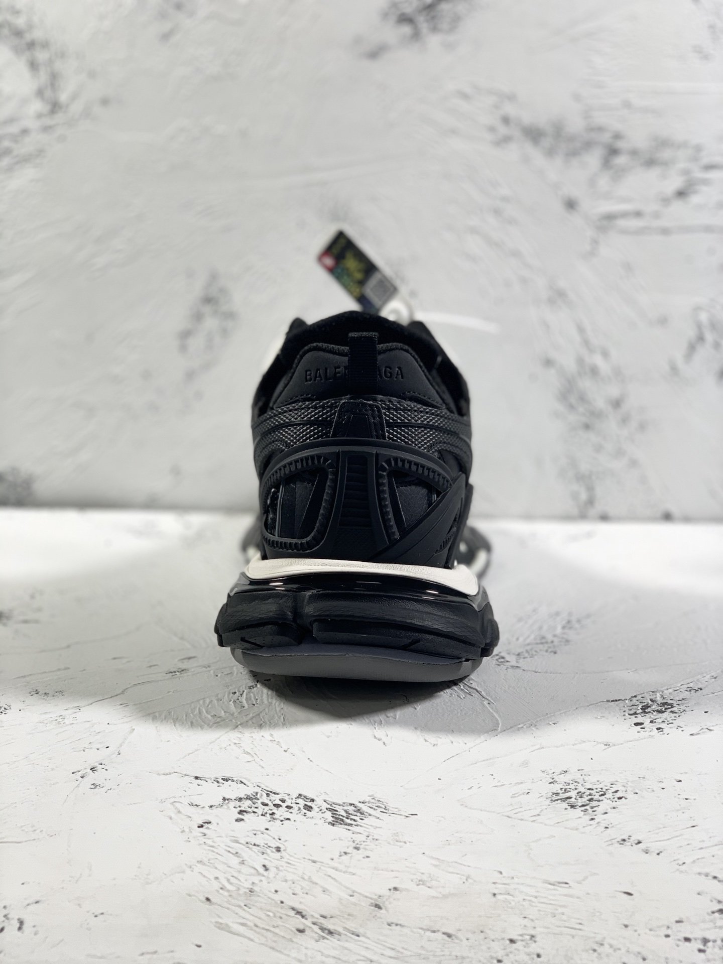 Balenciaga Track.2 Clear Sole Trainers Black/White For Women - Soul Replicas