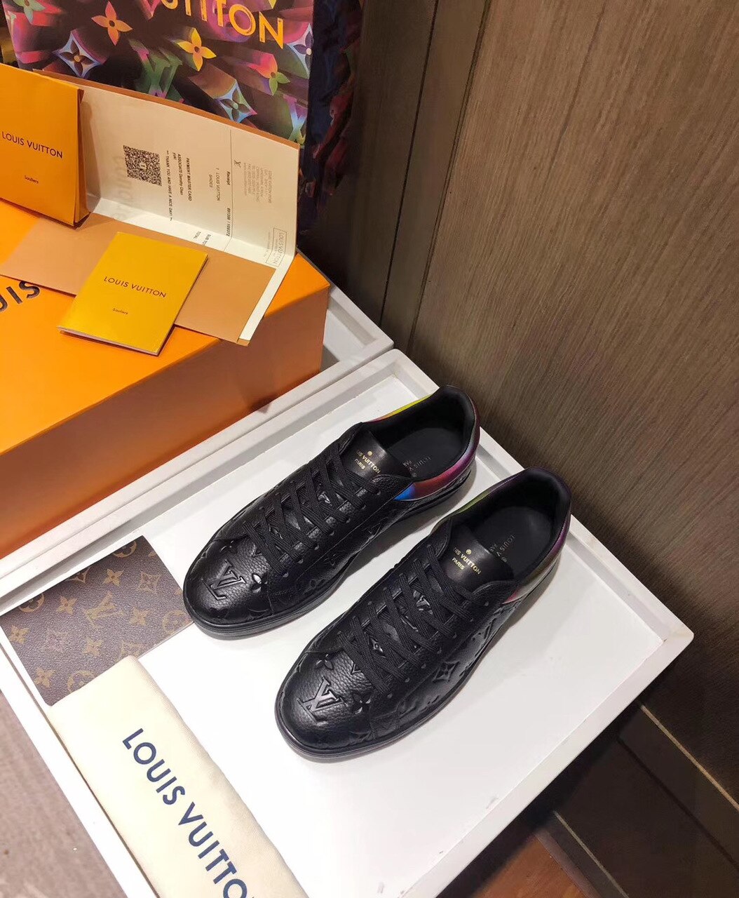 Louis Vuitton Luxembourg Sneaker Monogram Canvas Black For Women LV - Soul Replicas