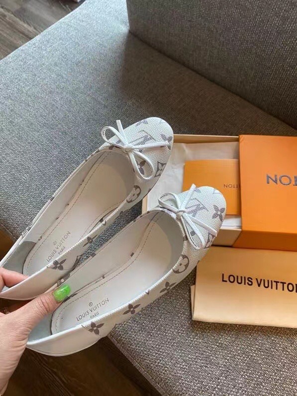 Louis Vuitton Women's Joy Ballerina White For Women LV - Soul Replicas