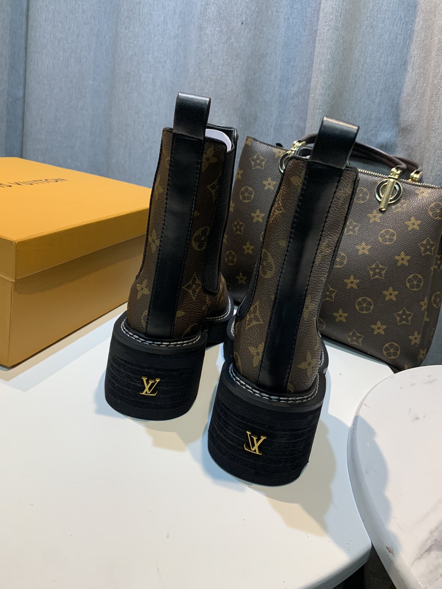 Louis Vuitton Women's LV Beaubourg Ankle Boot Brown For Women LV 1A8QCK - Soul Replicas