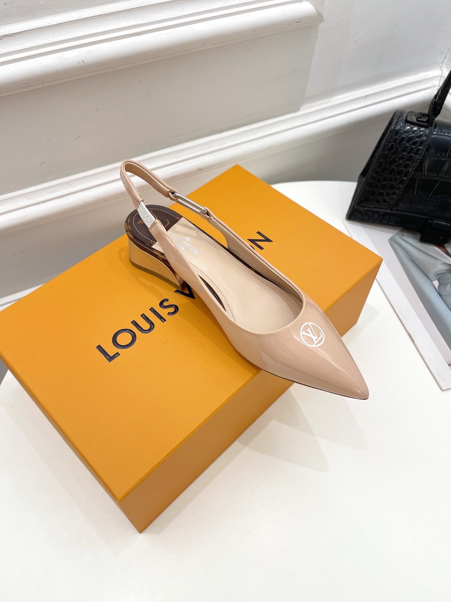 Louis Vuitton Magnetic Slingback Pump Nude For Women LV - Soul Replicas