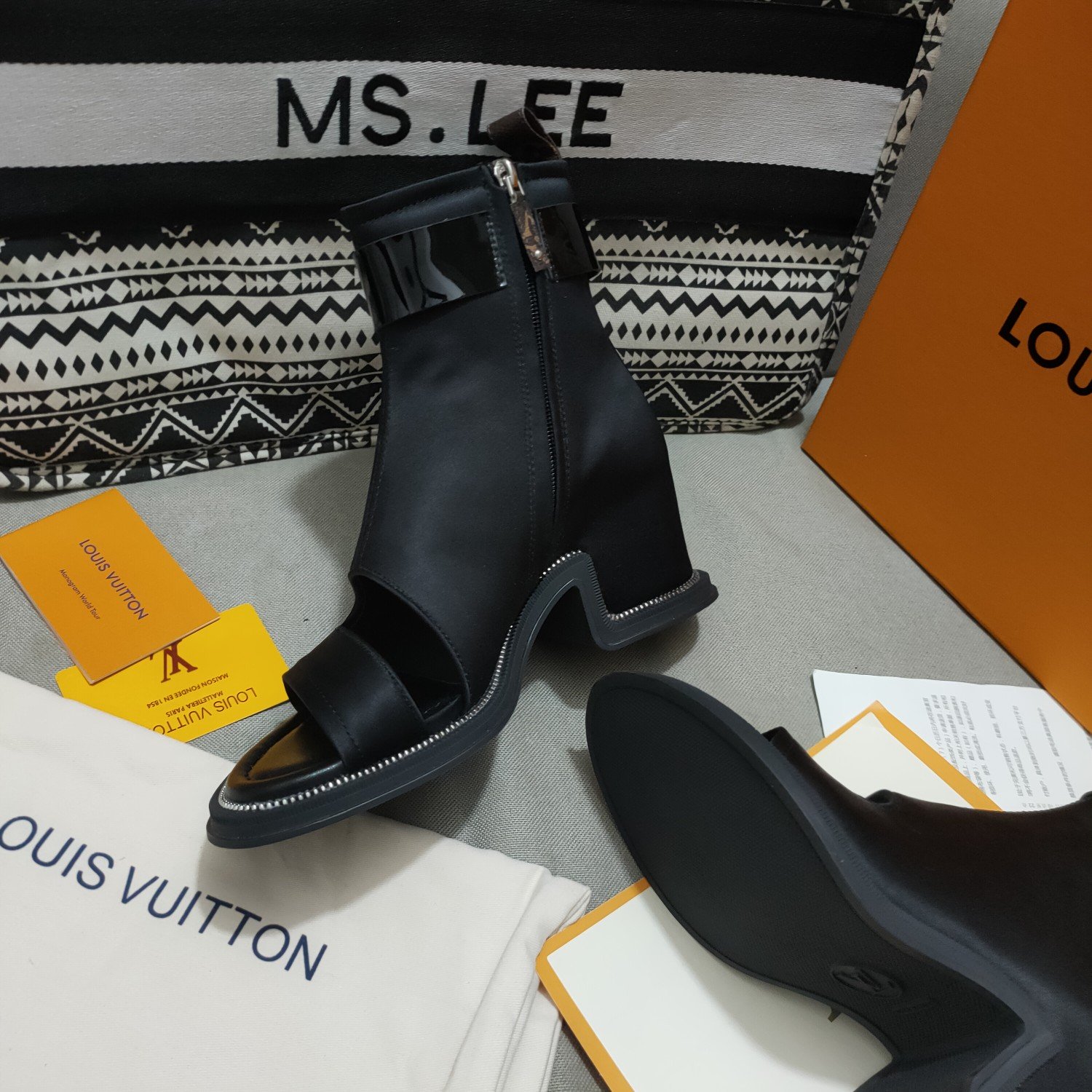 Louis Vuitton Women's Moonlight Ankle Boot Black For Women LV 1AA0H5 - Soul Replicas