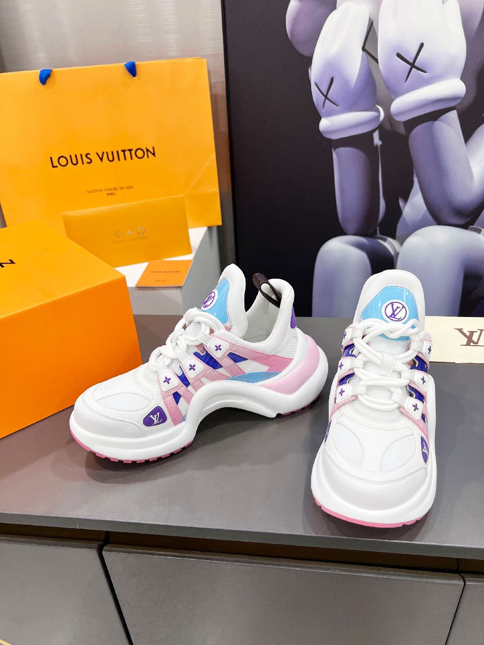 Louis Vuitton Women's LV Archlight Sneaker Pink And Blue For Women LV - Soul Replicas