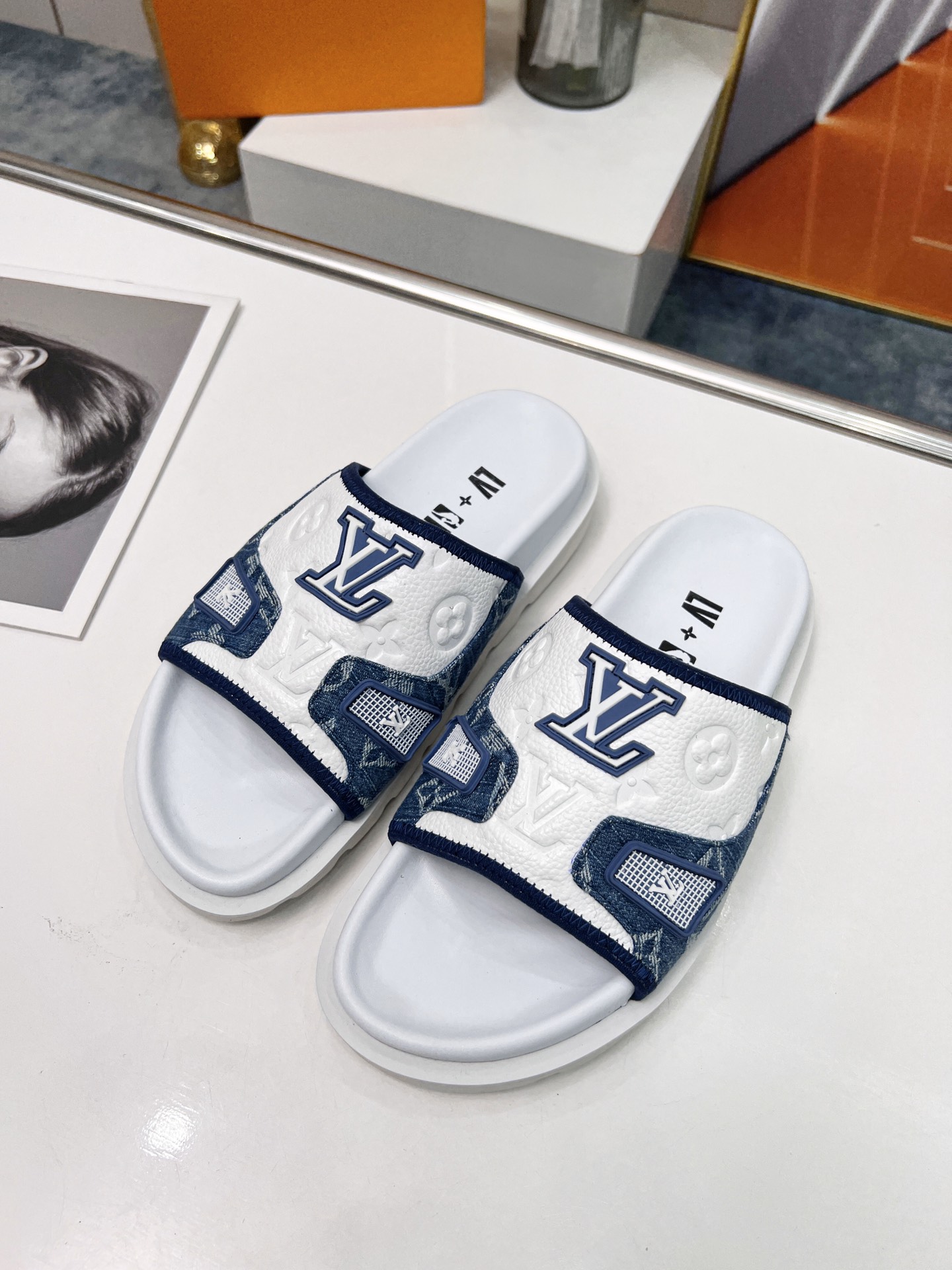 Louis Vuitton Women's Pool Pillow Comfort Mule Blue For Women LV - Soul Replicas