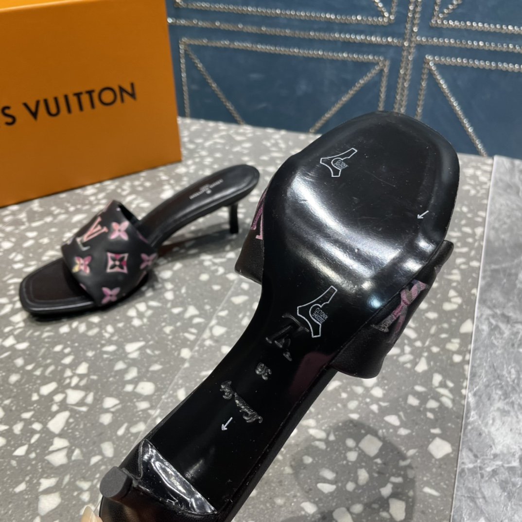 Louis Vuitton Women's Revival Mule Black For Women LV - Soul Replicas