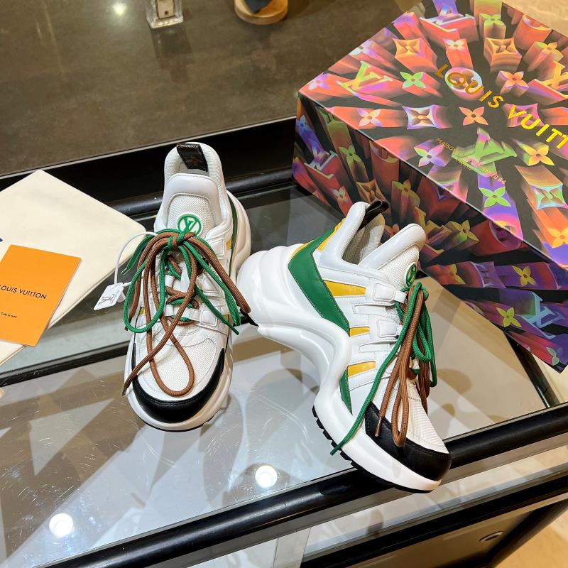 Louis Vuitton Women's LV Archlight Sneaker White And Green For Women LV - Soul Replicas