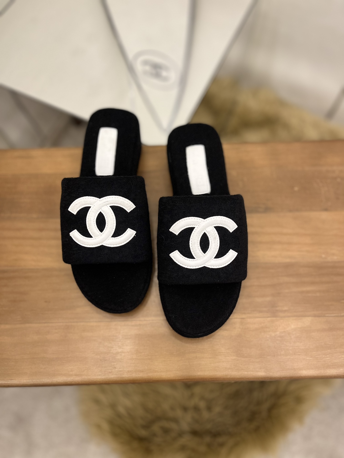 Chanel Women's Mules Black For Women 1.5in/4cm - Soul Replicas