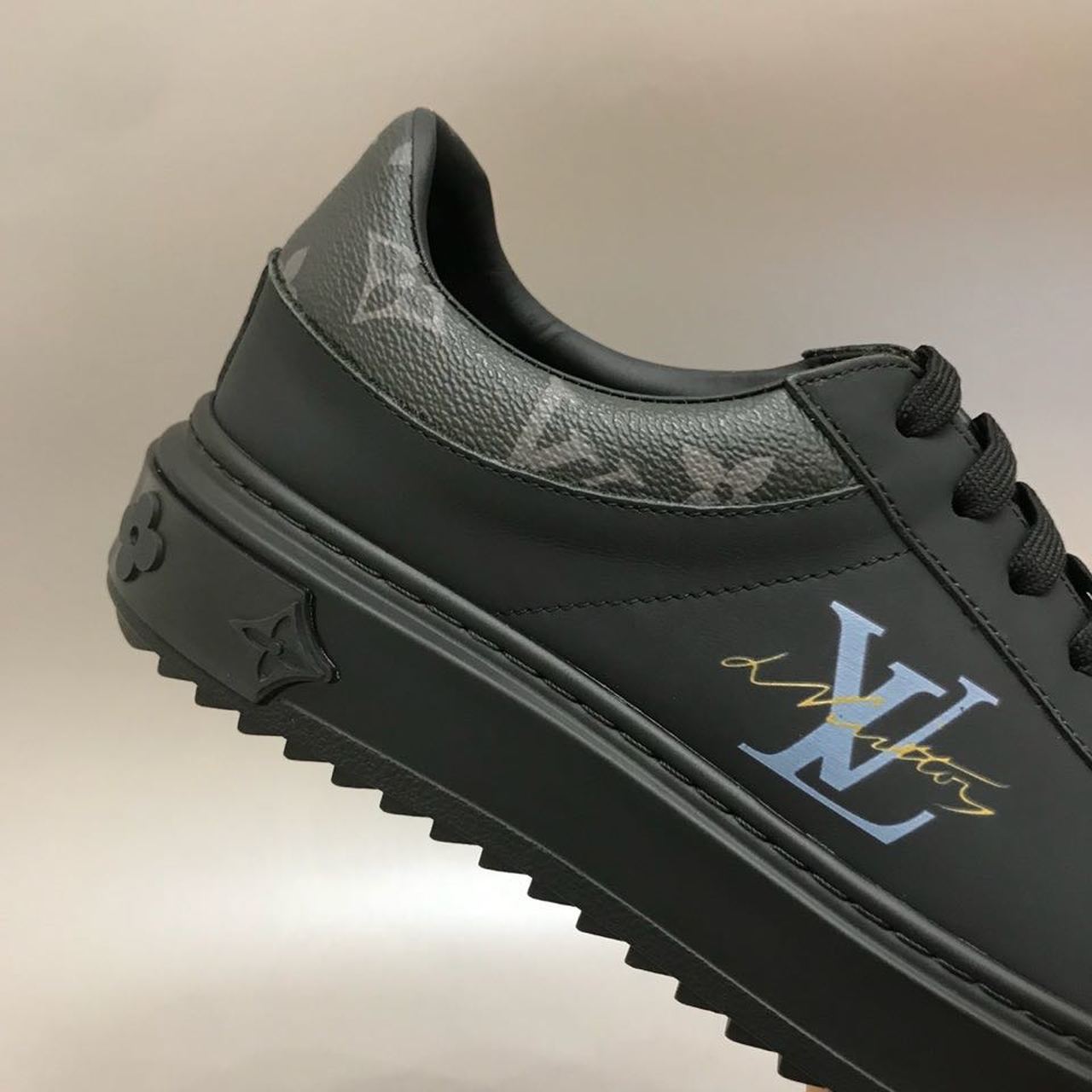 Louis Vuitton Time Out Sneaker Black For Women LV - Soul Replicas