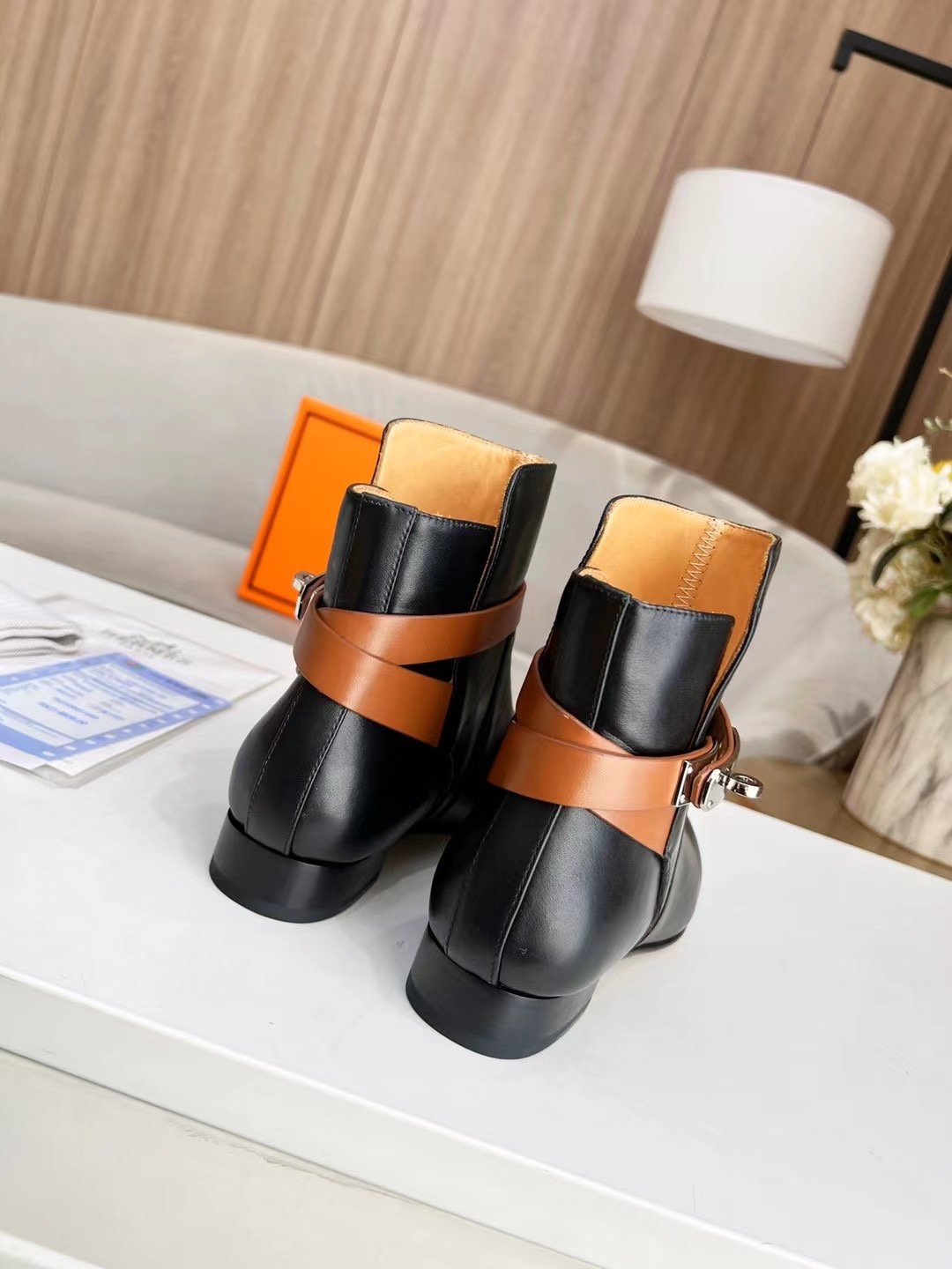 Hermes Frenchie 50 Ankle Boot Black For Women - Soul Replicas