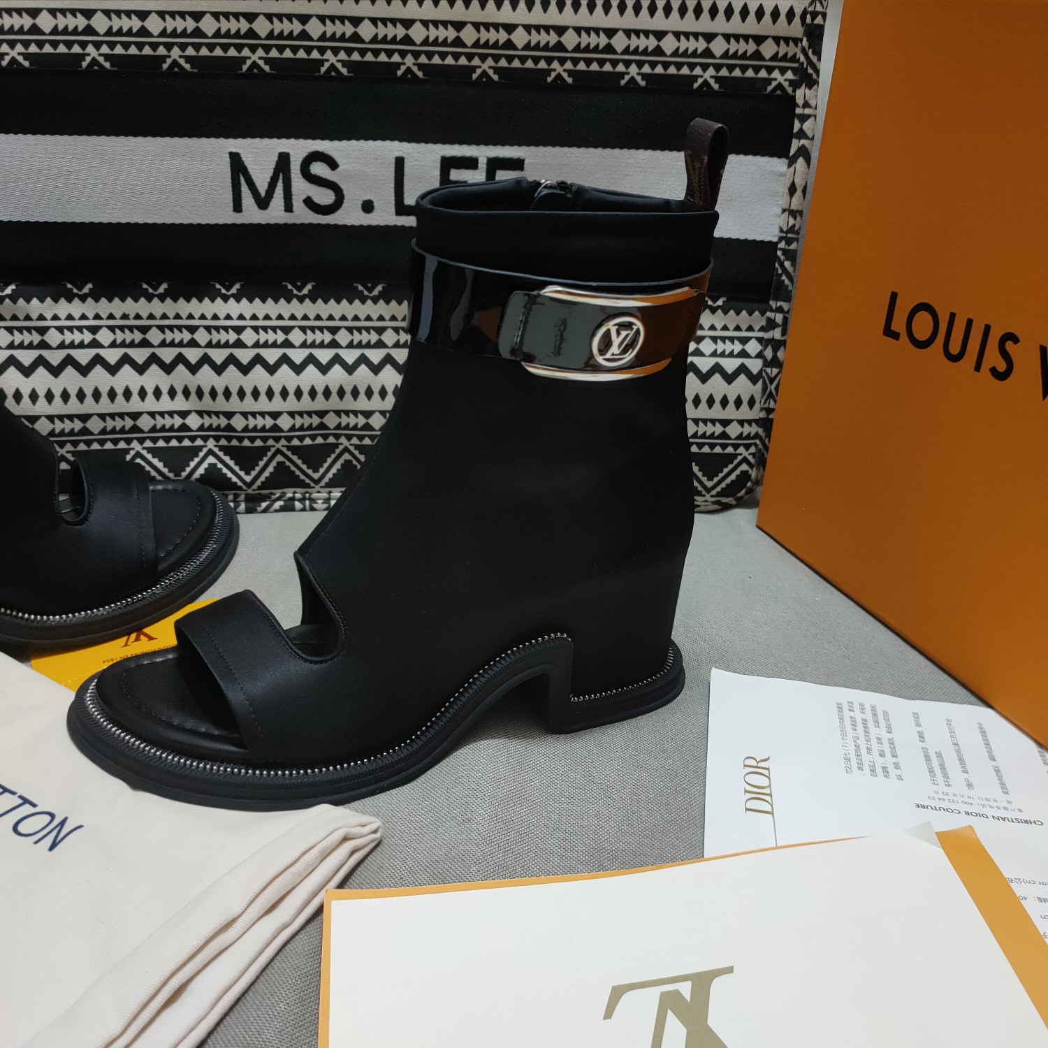 Louis Vuitton Women's Moonlight Ankle Boot Black For Women LV 1AA0H5 - Soul Replicas