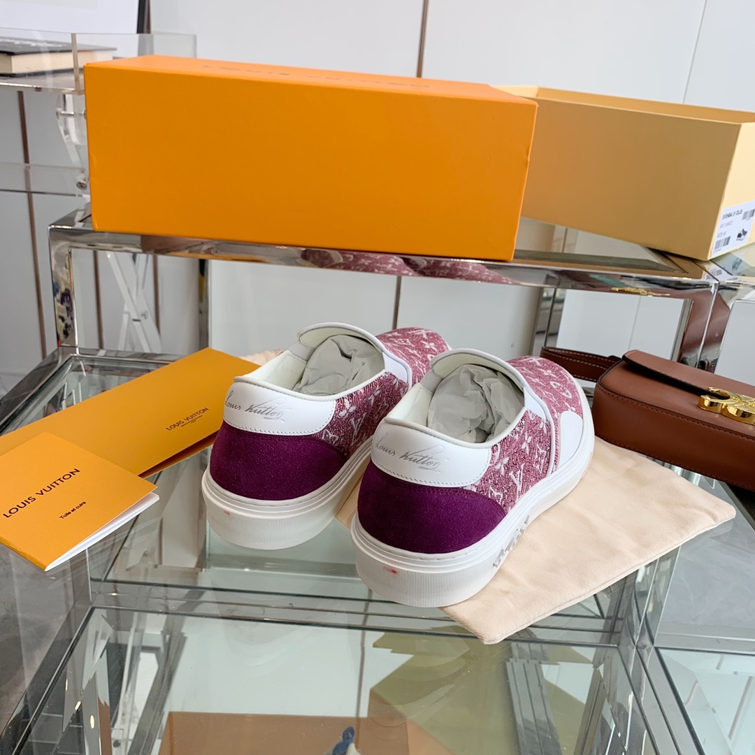 Louis Vuitton Women's Trocadero Slip On Red For Women LV - Soul Replicas