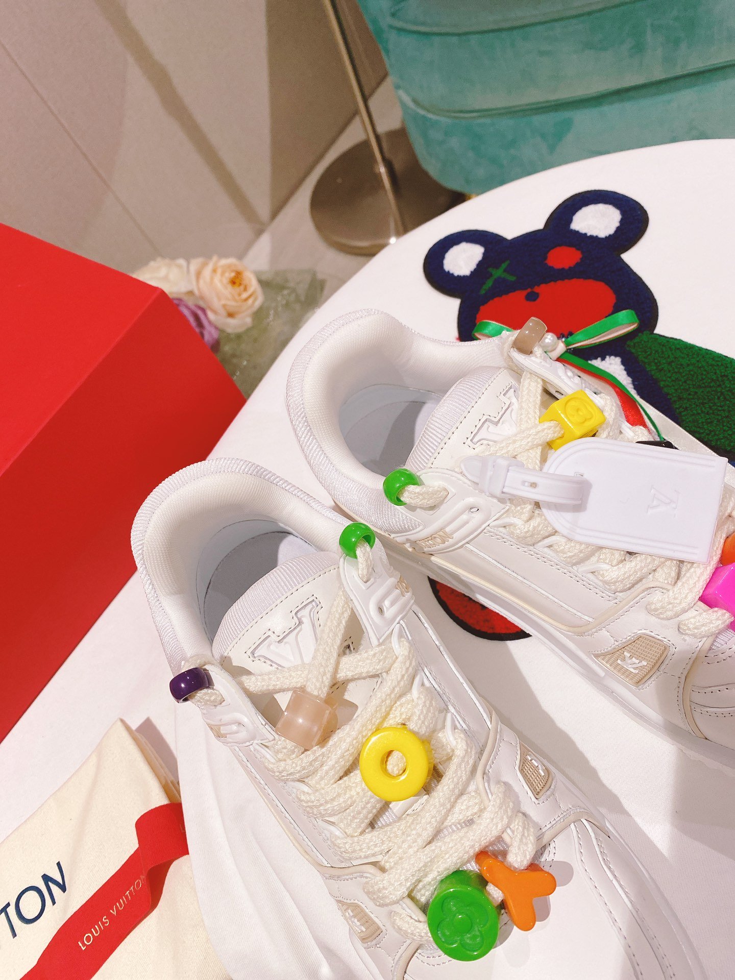 Louis Vuitton Women's LV Trainer Sneaker White For Women LV - Soul Replicas