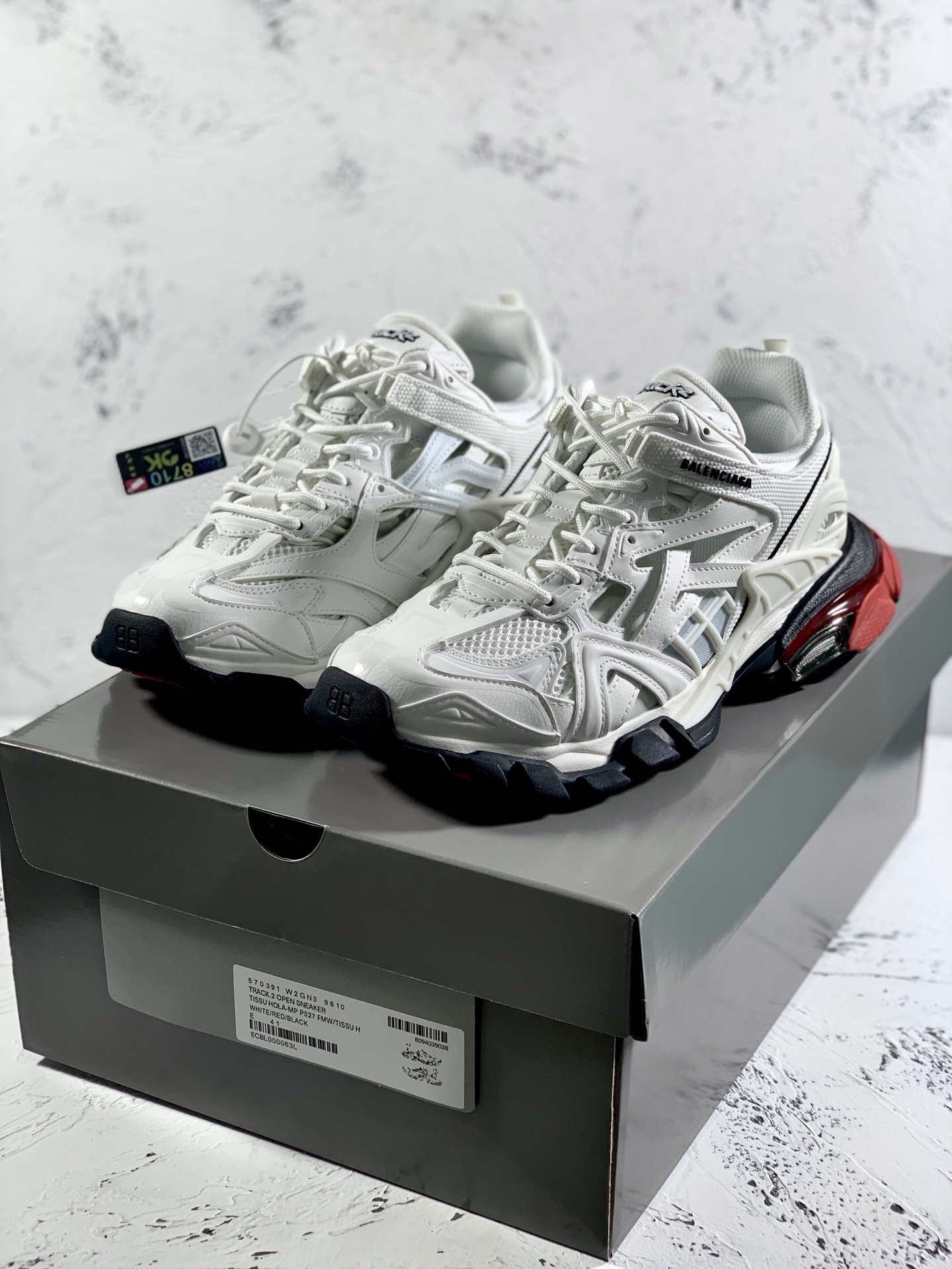 Balenciaga Track.2 Clear Sole Trainers White For Women - Soul Replicas
