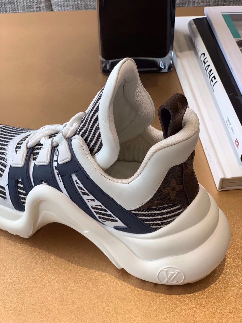 Louis Vuitton Archlight Sneakers Calfskin Leather Fall/Winter Collection White/Black/Brown - Soul Replicas