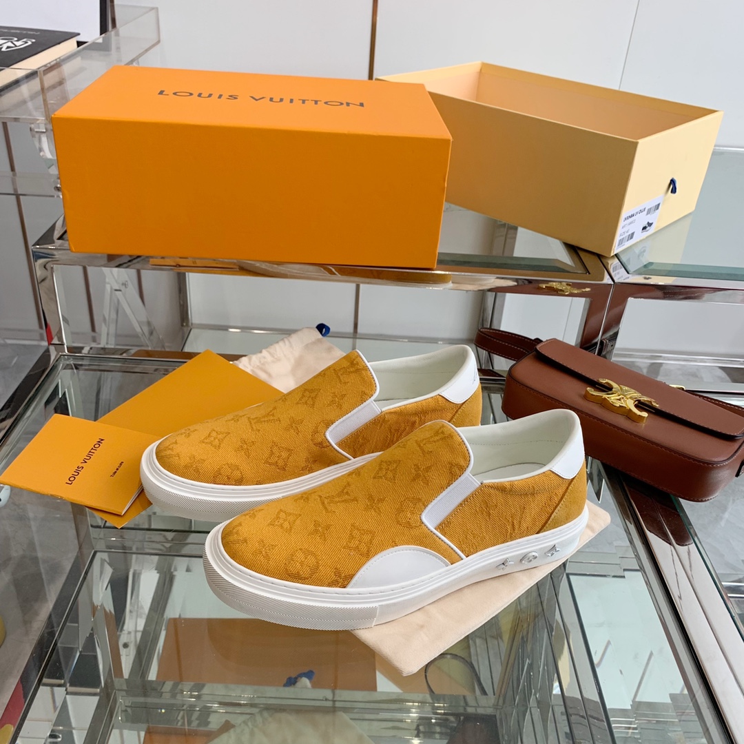 Louis Vuitton Women's Trocadero Slip On Orange For Women LV - Soul Replicas