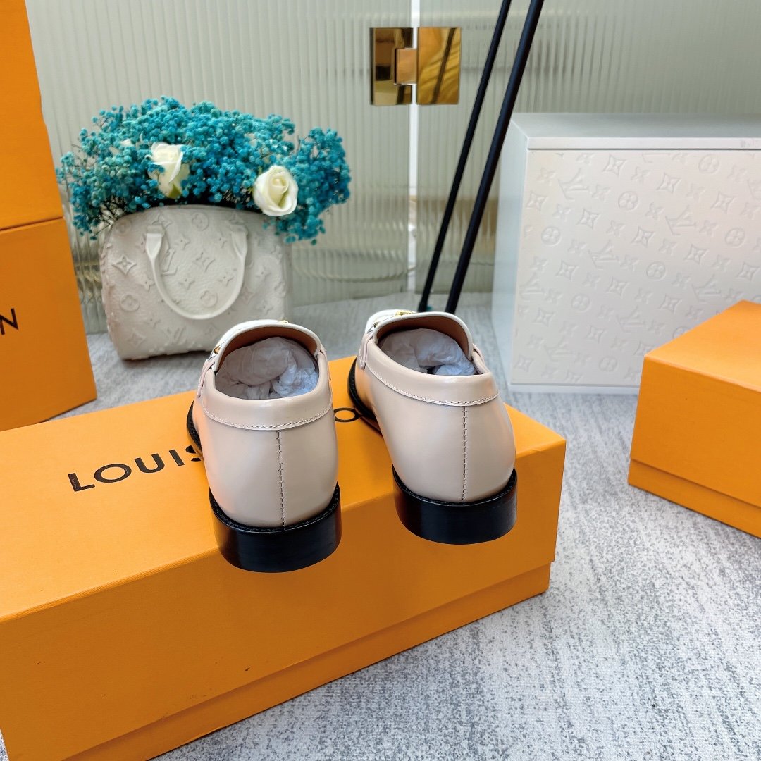 Louis Vuitton Women's Chess Flat Loafe Beige For Women LV - Soul Replicas