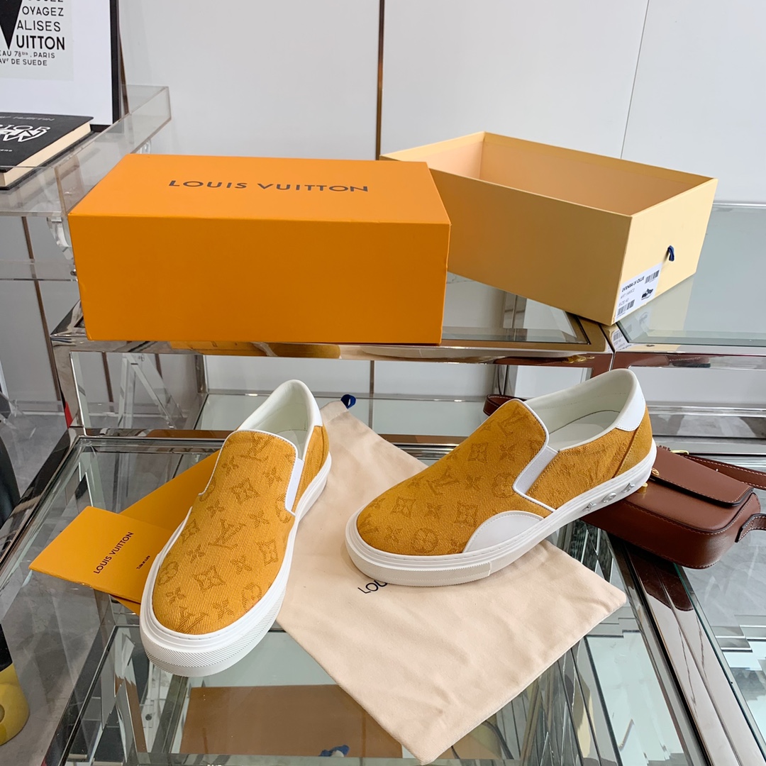 Louis Vuitton Women's Trocadero Slip On Orange For Women LV - Soul Replicas