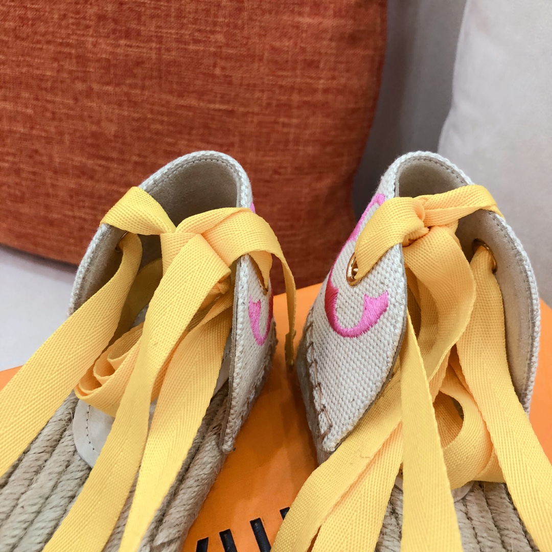 Louis Vuitton Women's Starboard Flat Espadrille Pink For Women LV - Soul Replicas