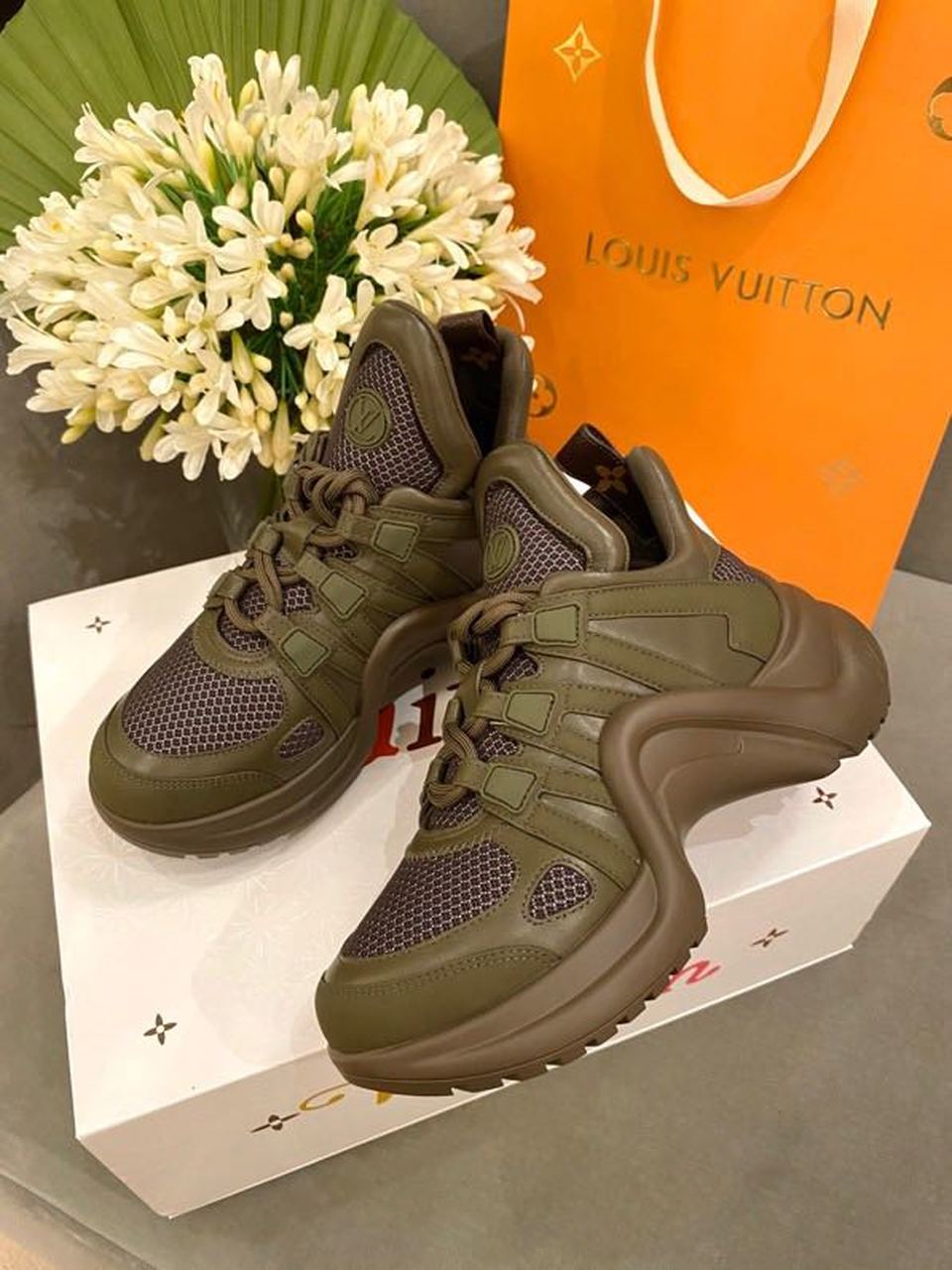 Louis Vuitton LV Archlight Sneaker Green For Women LV - Soul Replicas