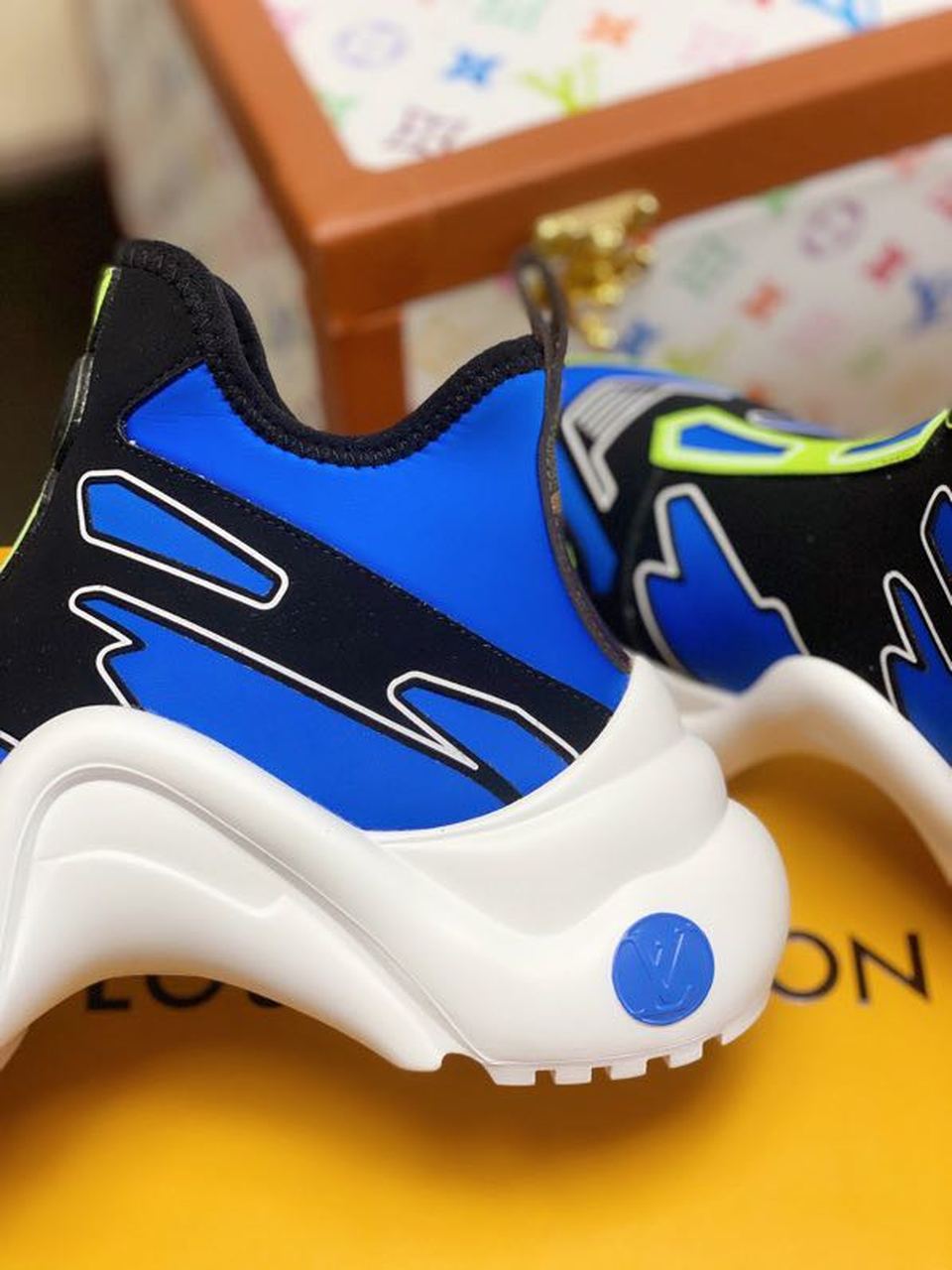 Louis Vuitton LV Archlight Sneaker Recycled Printed Nylon Blue For Women LV - Soul Replicas