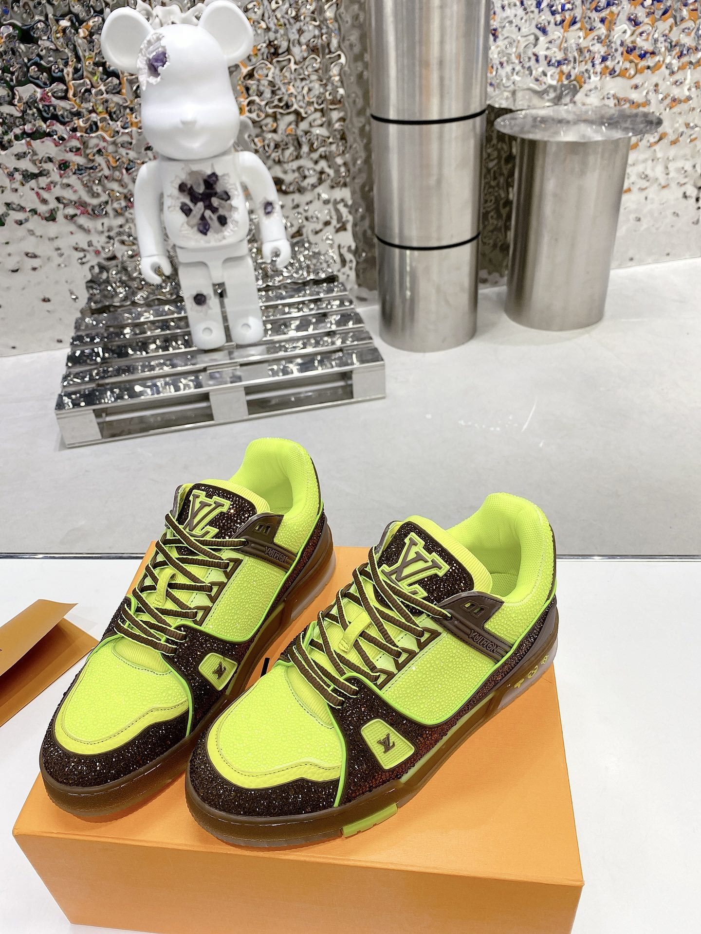 Louis Vuitton Women's LV Trainers Yellow For Women LV - Soul Replicas