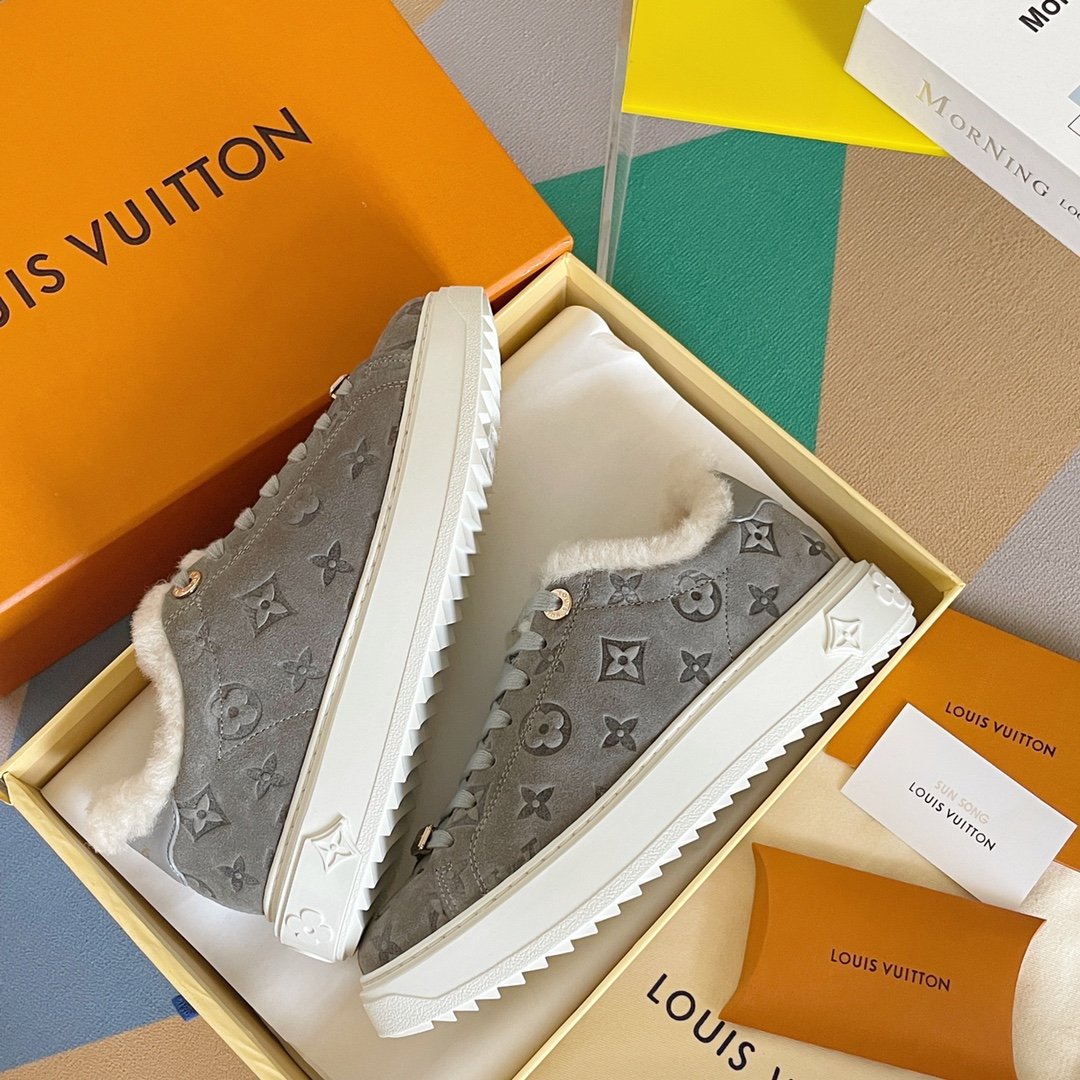 Louis Vuitton Women's Time Out Sneaker Grey For Women LV - Soul Replicas
