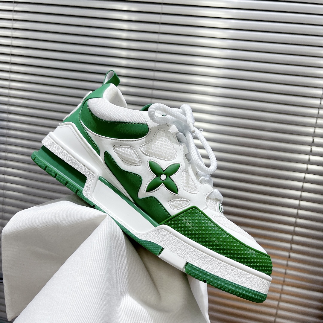 Louis Vuitton Women's Skate Sneakers Green For Women LV - Soul Replicas