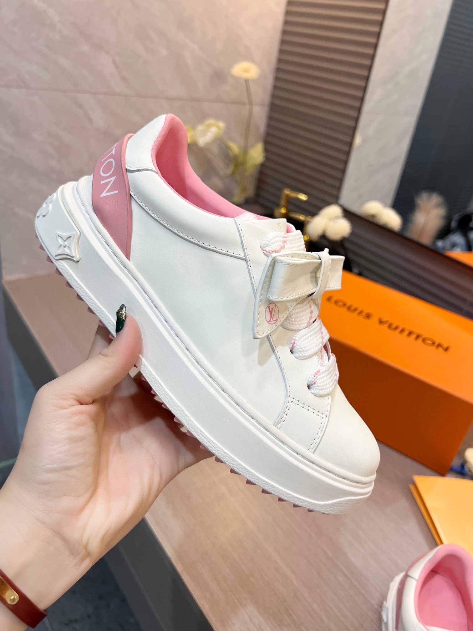 Louis Vuitton Women's Time Out Sneaker Pink For Women LV - Soul Replicas