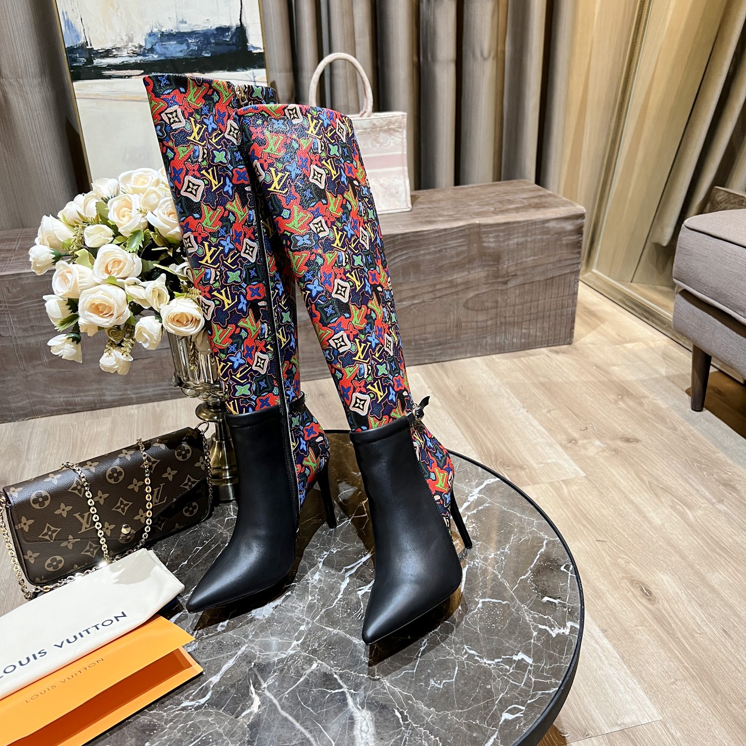 Louis Vuitton Women's Bottine Silhouette Multicolor For Women LV - Soul Replicas