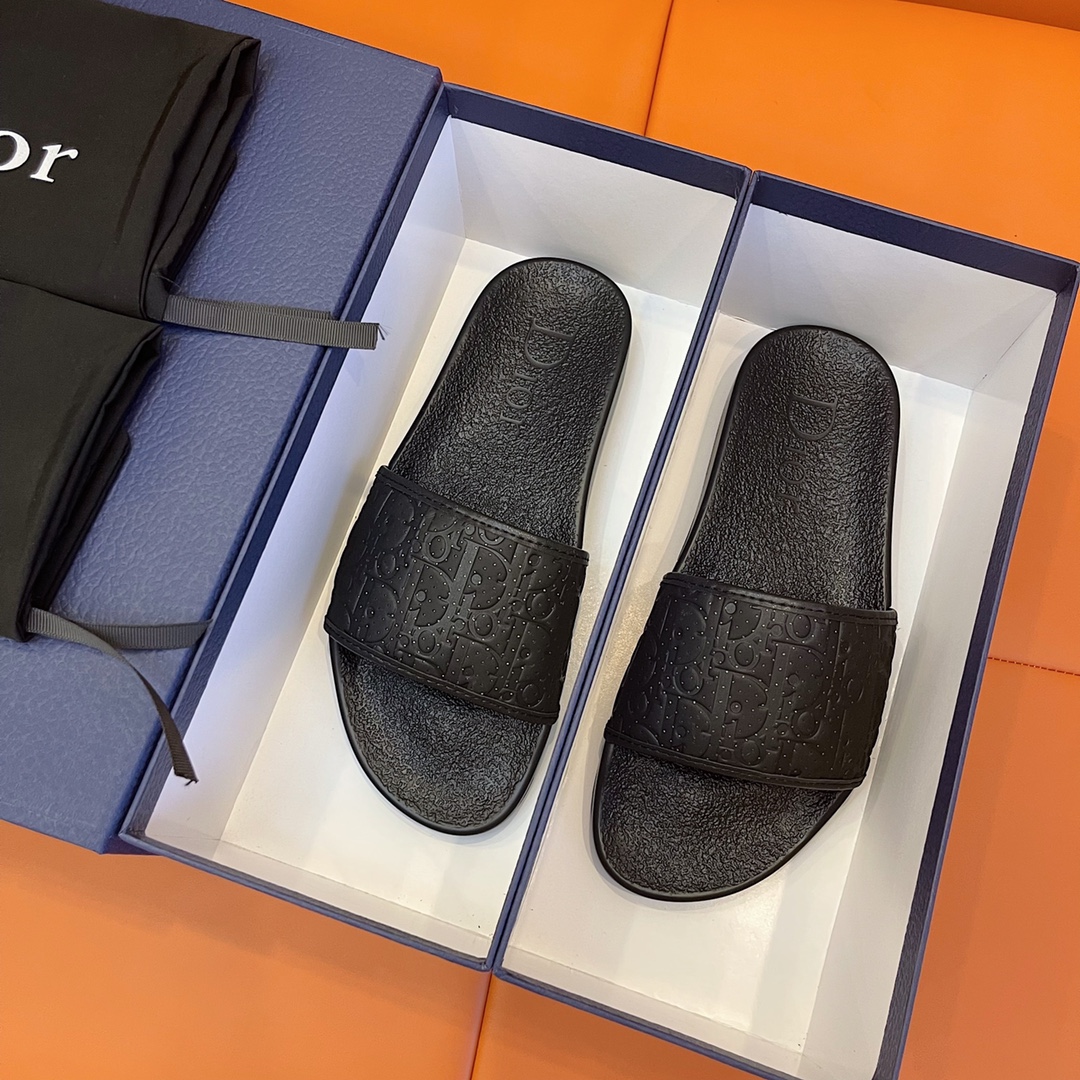 Christian Dior Aqua Sandal Black For Men CD - Soul Replicas