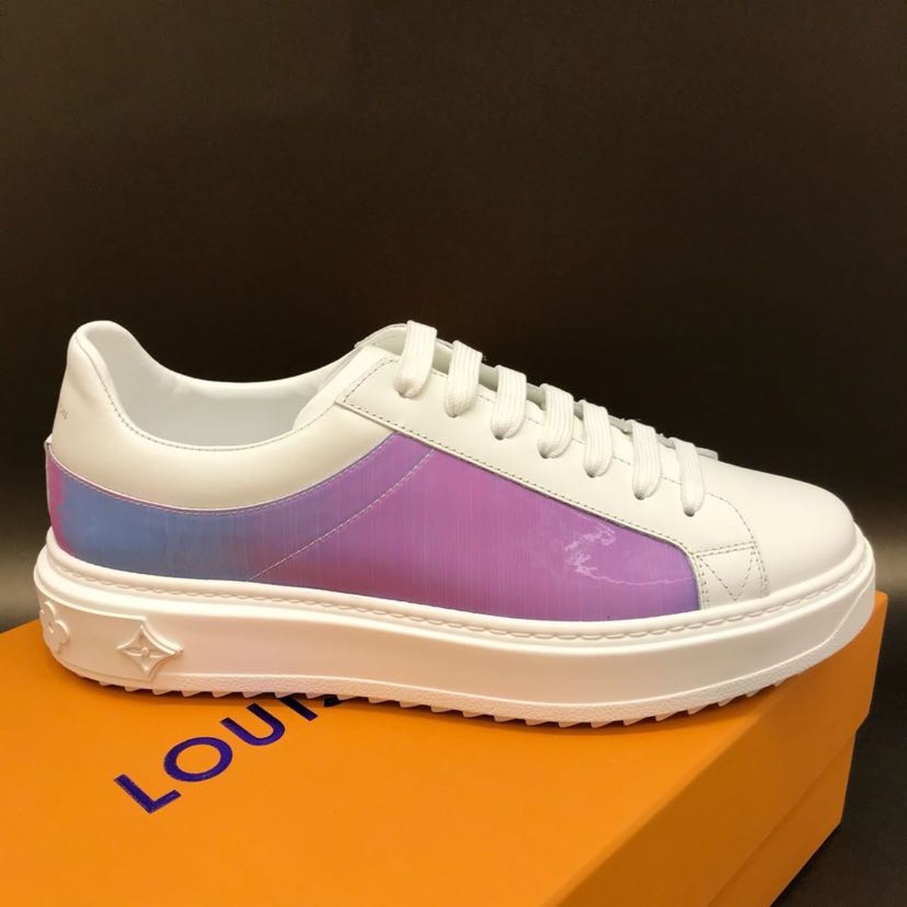 Louis Vuitton Time Out Sneaker White/Multi For Women LV - Soul Replicas