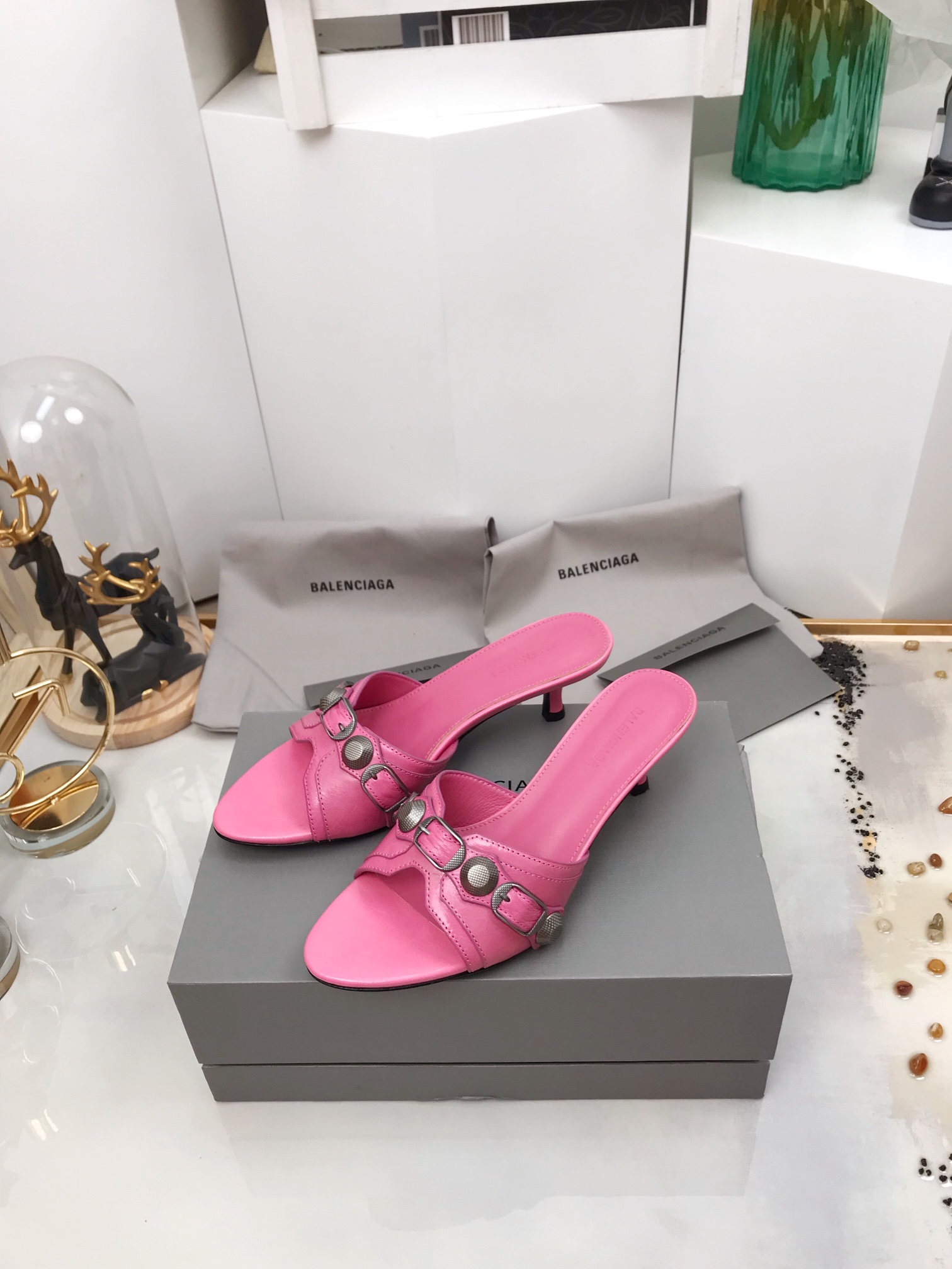 Balenciaga Cagole Sandal PiNike For Women - Soul Replicas