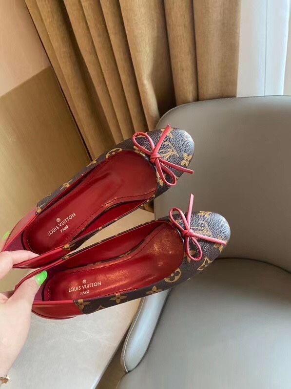 Louis Vuitton Women's Joy Ballerina Red For Women LV - Soul Replicas
